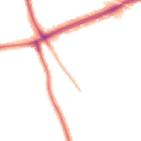 Night-time road noise heatmap for SE12 0AH