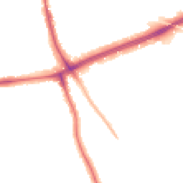 Night-time road noise heatmap for SE12 0AQ