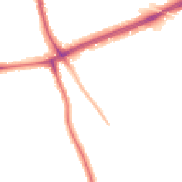 Night-time road noise heatmap for SE12 0AR