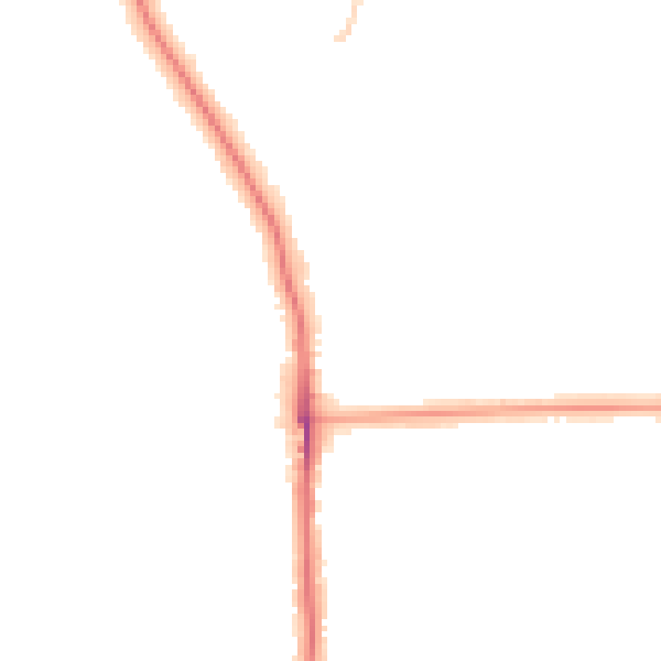 Night-time road noise heatmap for SE12 0BA