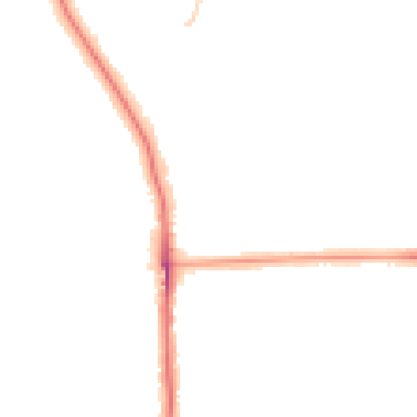 Night-time road noise heatmap for SE12 0BD