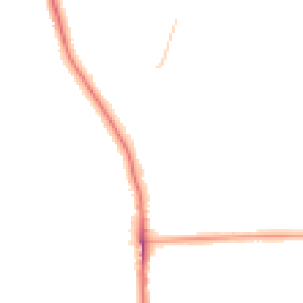 Night-time road noise heatmap for SE12 0BG