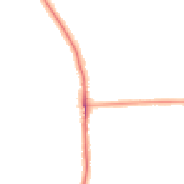 Night-time road noise heatmap for SE12 0BJ