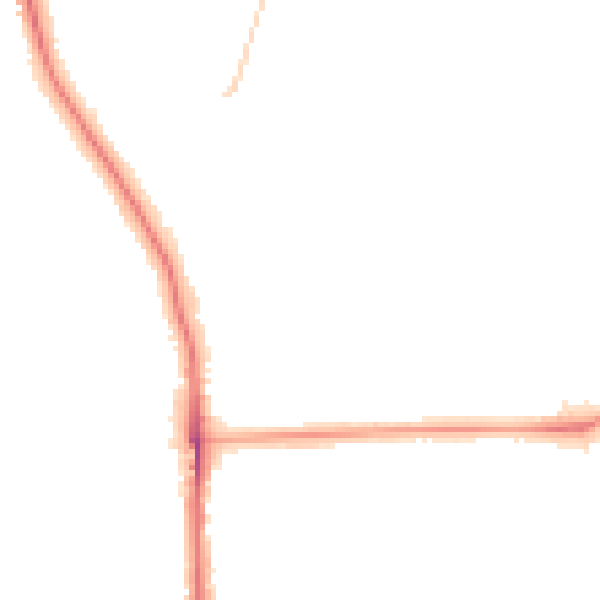 Night-time road noise heatmap for SE12 0BT