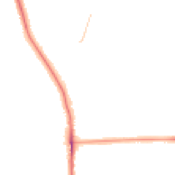 Night-time road noise heatmap for SE12 0BY