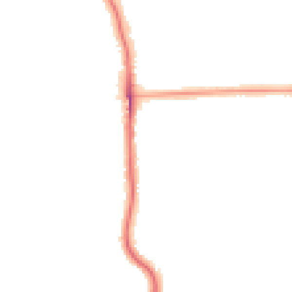 Night-time road noise heatmap for SE12 0DW
