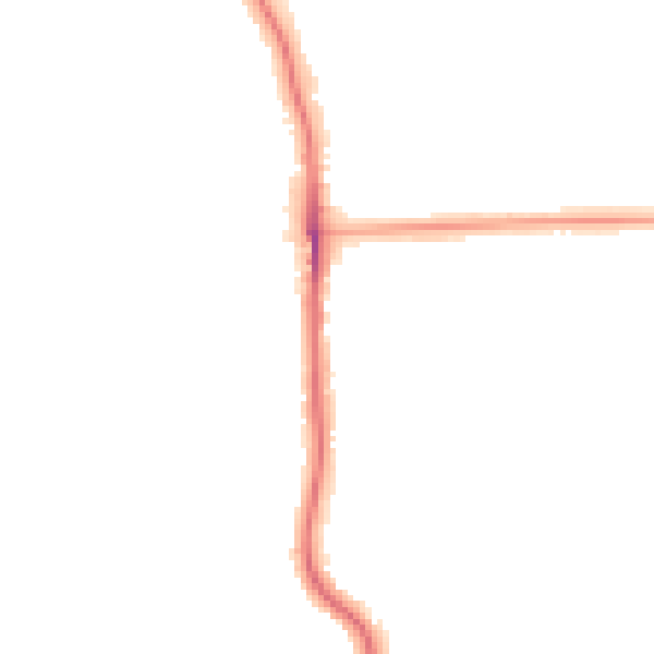 Night-time road noise heatmap for SE12 0DZ