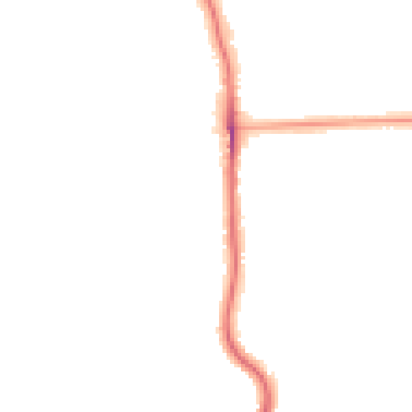 Night-time road noise heatmap for SE12 0ED