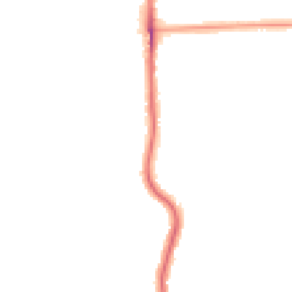 Night-time road noise heatmap for SE12 0EG