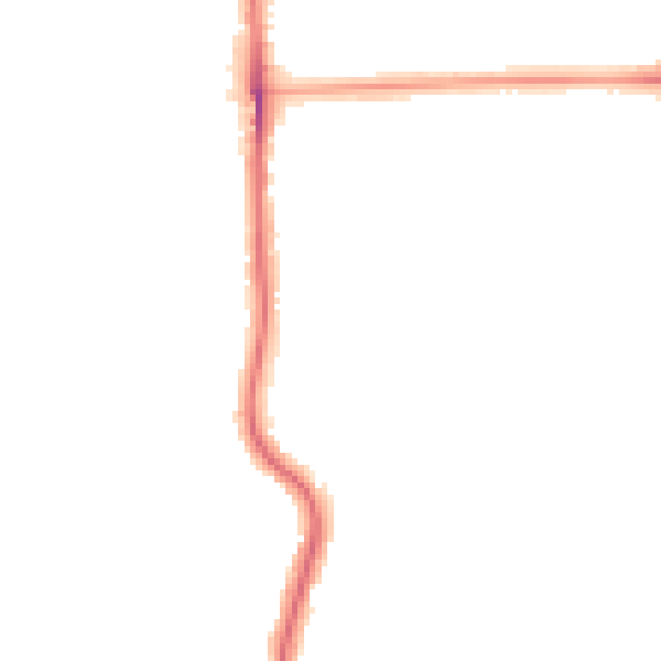 Night-time road noise heatmap for SE12 0EP