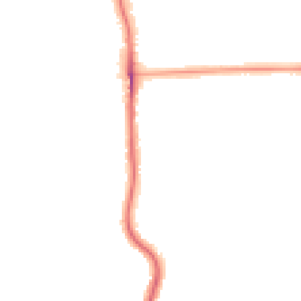 Night-time road noise heatmap for SE12 0ES