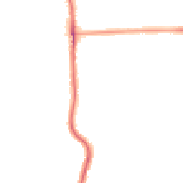 Night-time road noise heatmap for SE12 0EW