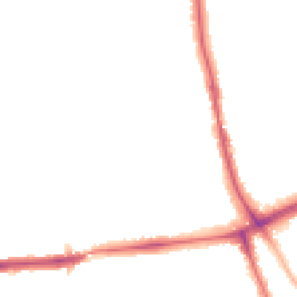 Night-time road noise heatmap for SE12 0HP