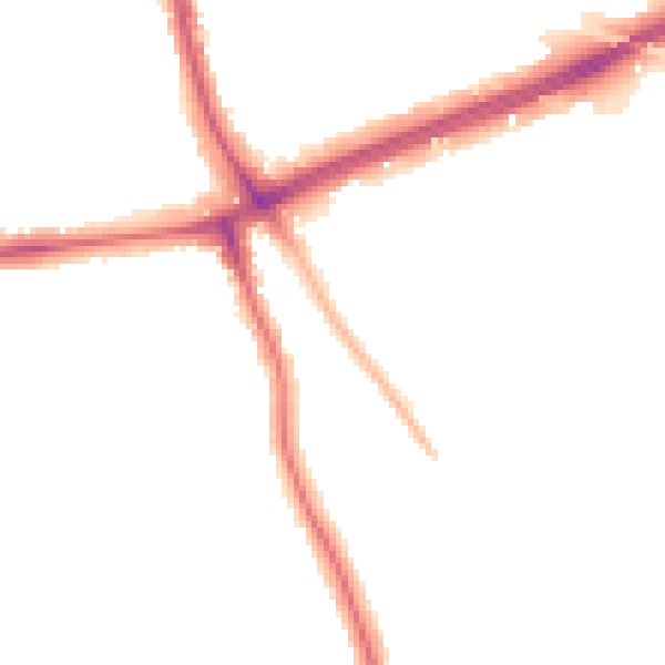 Night-time road noise heatmap for SE12 0HT