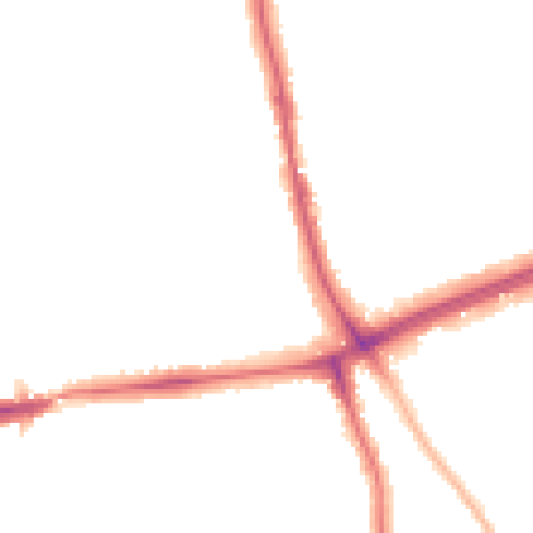 Night-time road noise heatmap for SE12 0JH