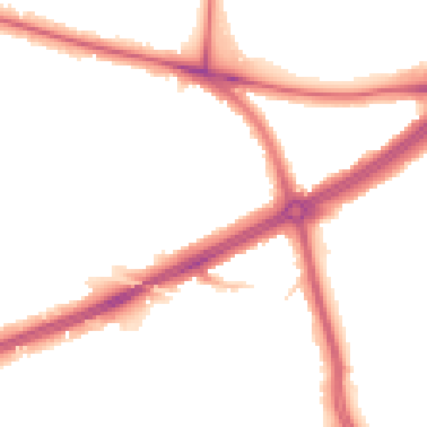 Night-time road noise heatmap for SE12 8BH