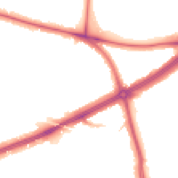 Night-time road noise heatmap for SE12 8BJ