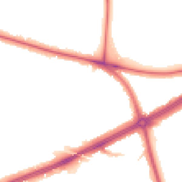 Night-time road noise heatmap for SE12 8BT