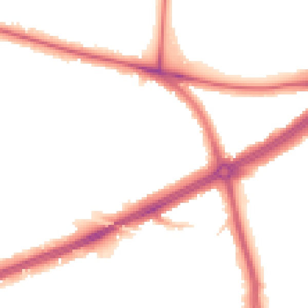 Night-time road noise heatmap for SE12 8BZ