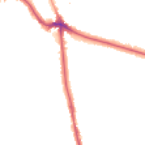 Night-time road noise heatmap for SE12 8DY