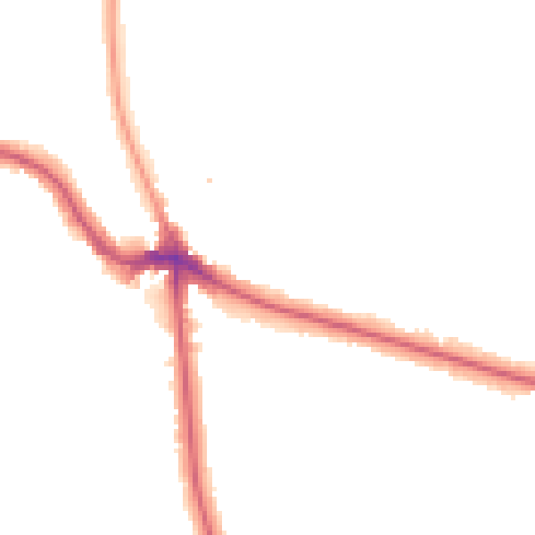 Night-time road noise heatmap for SE12 8EU