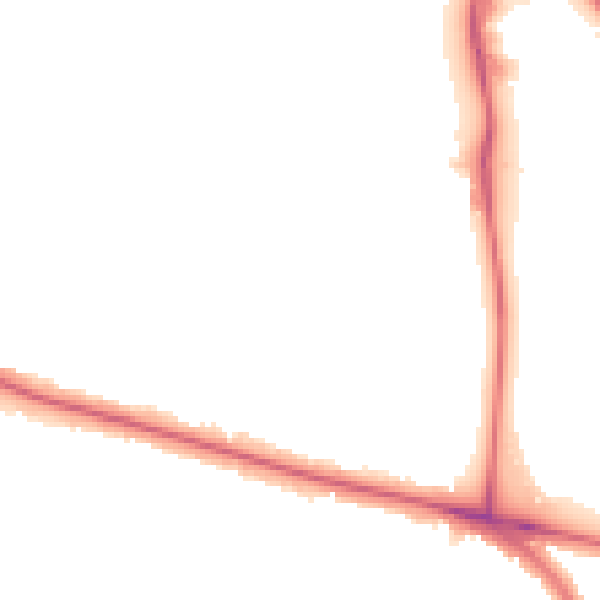 Night-time road noise heatmap for SE12 8JE