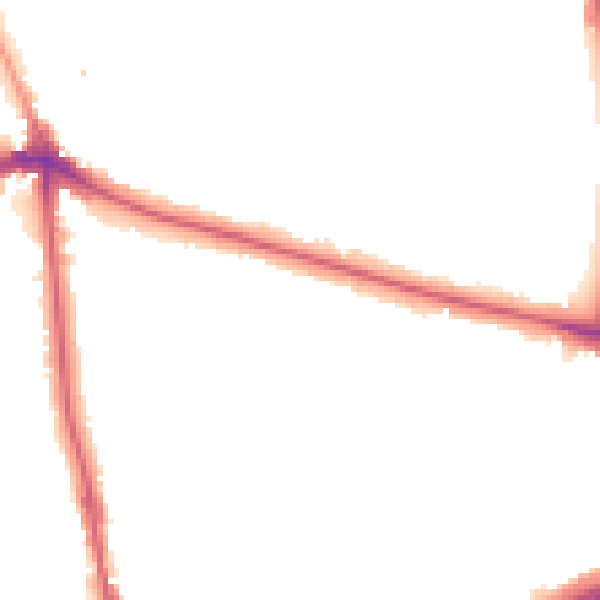 Night-time road noise heatmap for SE12 8UD