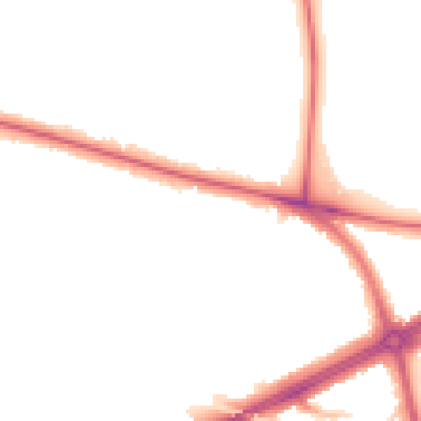 Night-time road noise heatmap for SE12 8UW