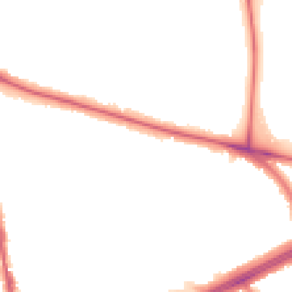 Night-time road noise heatmap for SE12 8UZ