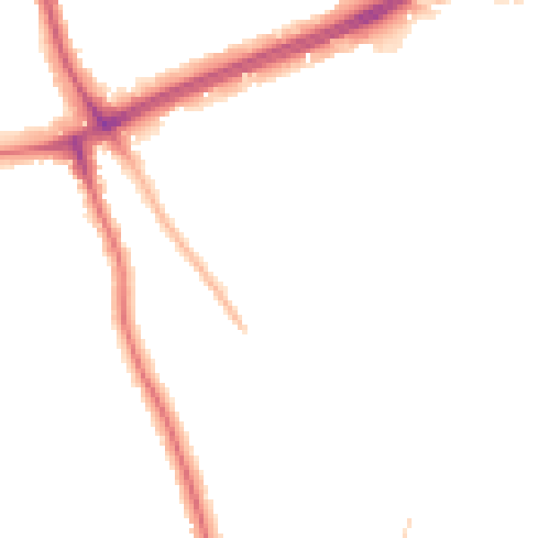 Night-time road noise heatmap for SE12 9LT