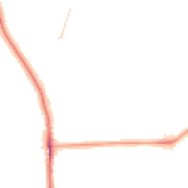 Night-time road noise heatmap for SE12 9PF