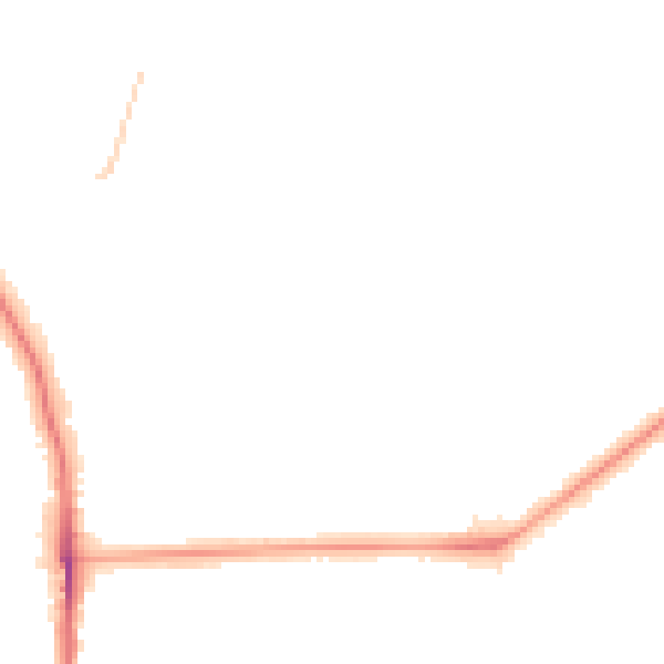 Night-time road noise heatmap for SE12 9PW