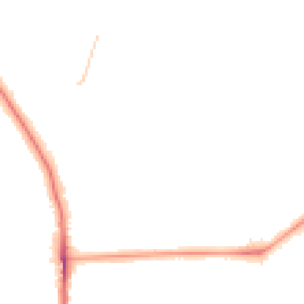 Night-time road noise heatmap for SE12 9PZ