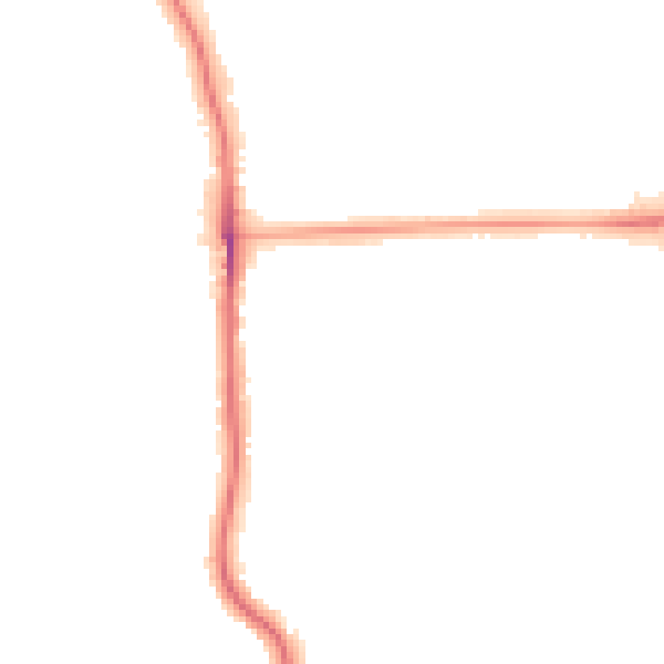 Night-time road noise heatmap for SE12 9TA