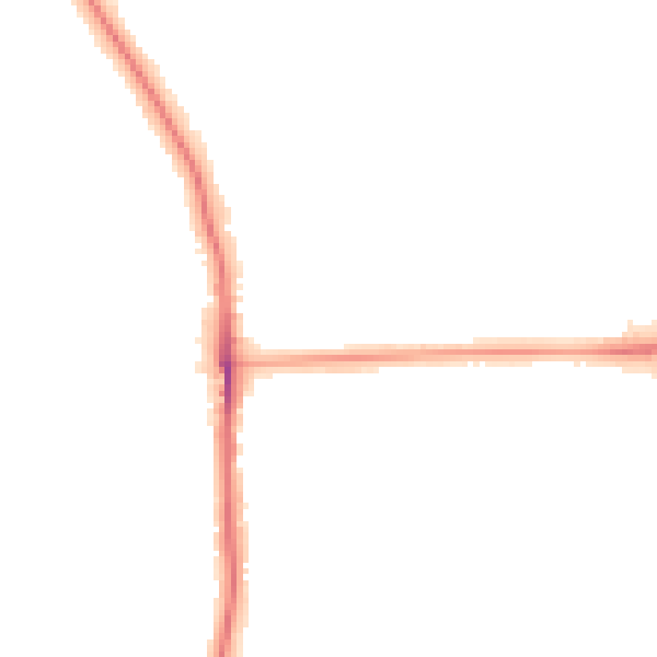 Night-time road noise heatmap for SE12 9TG