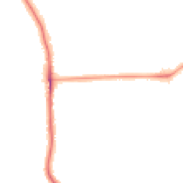 Night-time road noise heatmap for SE12 9TP