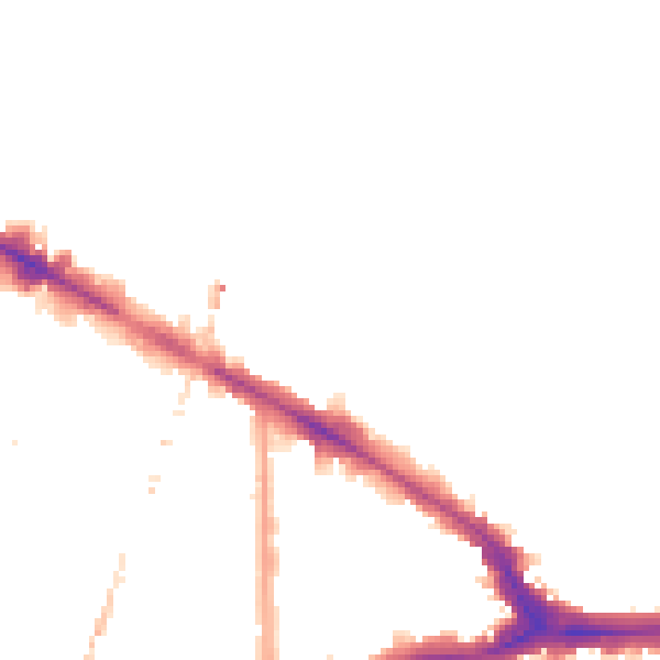 Night-time road noise heatmap for SE14 5AP