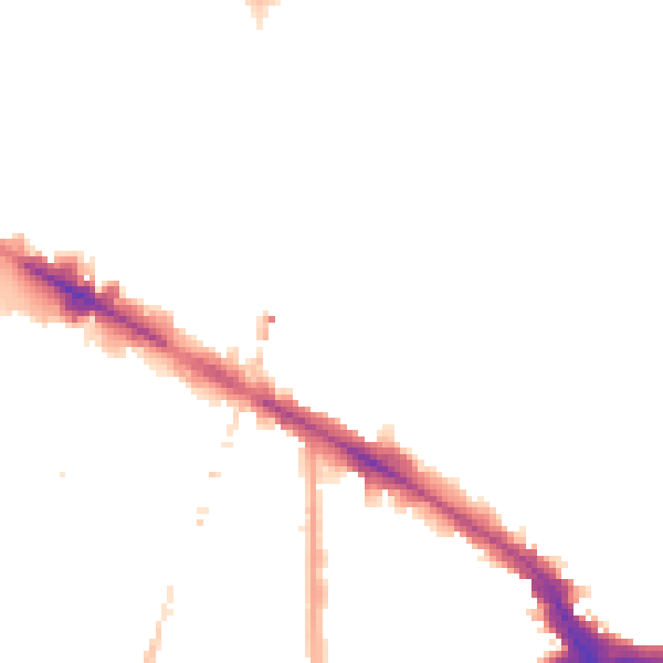 Night-time road noise heatmap for SE14 5DB
