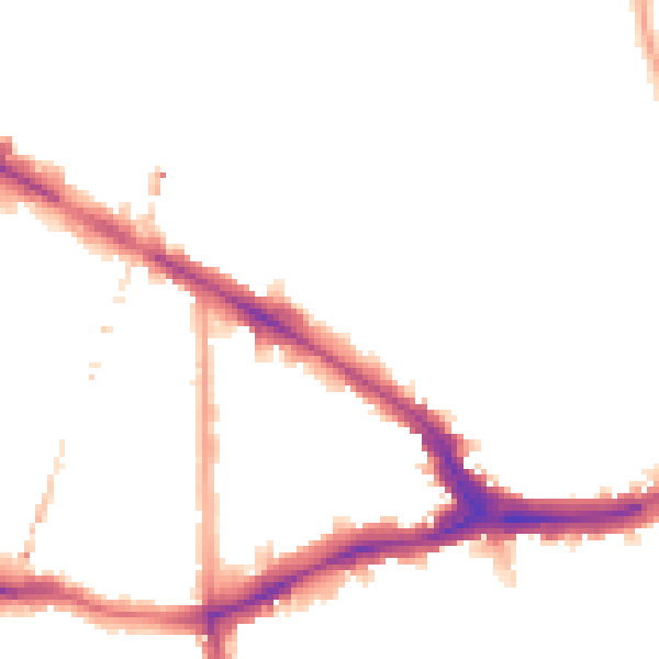 Night-time road noise heatmap for SE14 5DP
