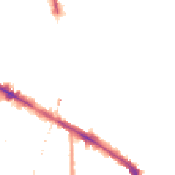 Night-time road noise heatmap for SE14 5EU