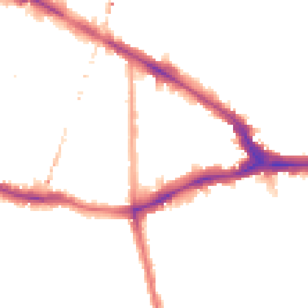 Night-time road noise heatmap for SE14 5HZ