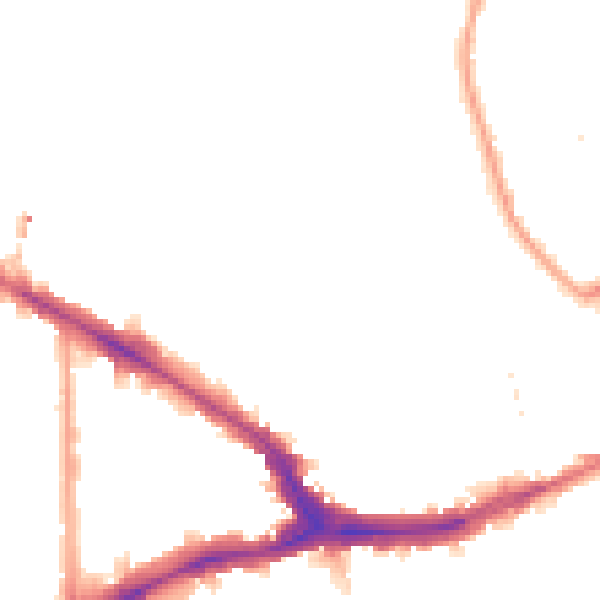 Night-time road noise heatmap for SE14 5QX