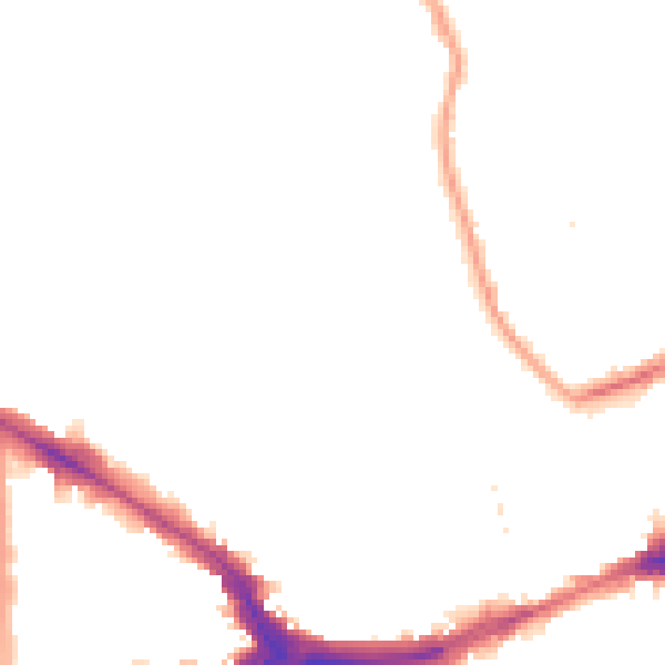 Night-time road noise heatmap for SE14 5RN