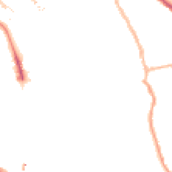 Night-time road noise heatmap for SE14 5ST
