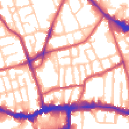 Daytime road noise heatmap for SE15 1AB