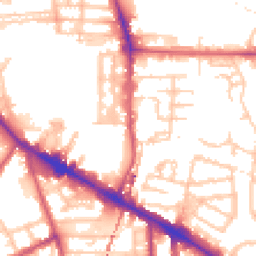Daytime road noise heatmap for SE15 1AN