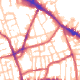 Daytime road noise heatmap for SE15 1BA
