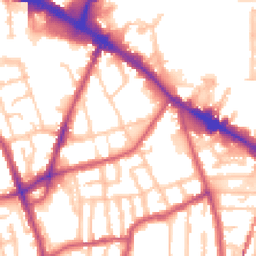 Daytime road noise heatmap for SE15 1BD