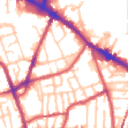 Daytime road noise heatmap for SE15 1BE