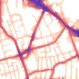 Daytime road noise heatmap for SE15 1BH
